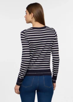 Cardigan girocollo rasato donna