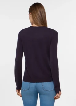 Cardigan girocollo rasato donna