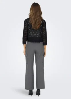 Cardigan in maglia operata donna
