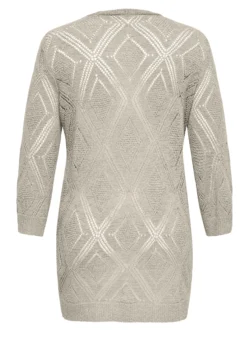 Cardigan lungo operato donna