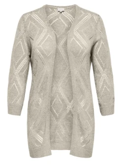 Cardigan lungo operato donna