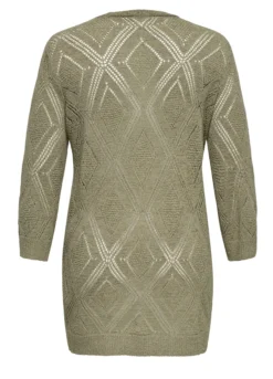 Cardigan lungo operato donna