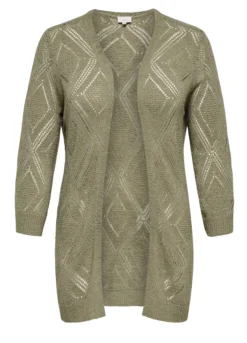 Cardigan lungo operato donna