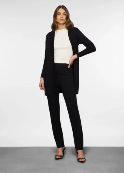Cardigan lungo rasato donna