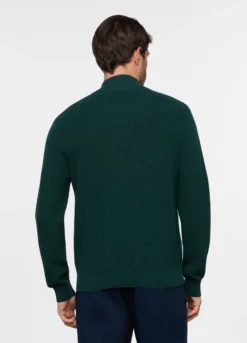 Cardigan lupetto con zip intera uomo