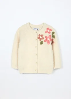 Cardigan tricot con maniche raglan neonata