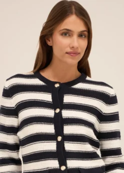 Cardigan tricot in puro cotone donna