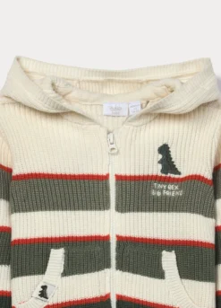 Cardigan tricot in puro cotone neonato