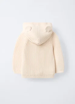 Cardigan tricot in puro cotone neonato