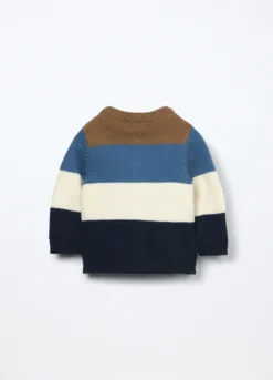 Cardigan tricot in puro cotone neonato