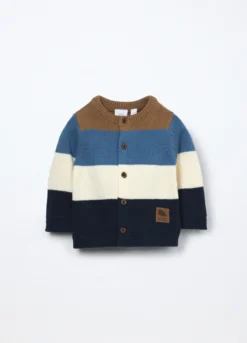 Cardigan tricot in puro cotone neonato