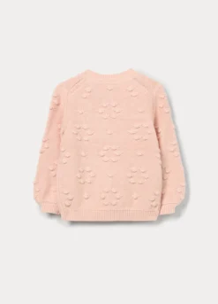 Cardigan tricot in puro cotone bimba