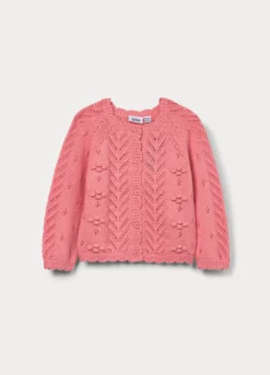 Cardigan tricot in puro cotone bimba