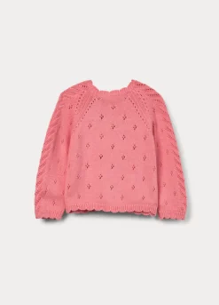Cardigan tricot in puro cotone bimba