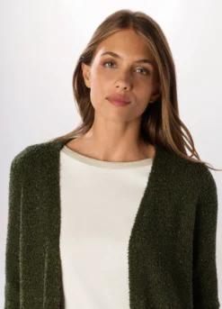 Cardigan tricot lungo donna