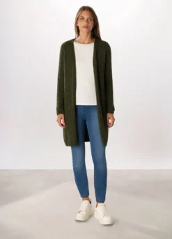 Cardigan tricot lungo donna