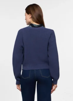 Cardigan tricot misto cotone donna