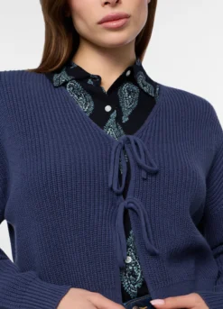 Cardigan tricot misto cotone donna