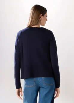 Cardigan tricot misto cotone donna