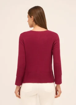 Cardigan tricot misto cotone donna