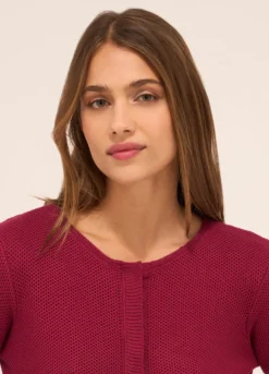 Cardigan tricot misto cotone donna