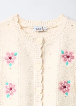 Cardigan tricot misto cotone bambina