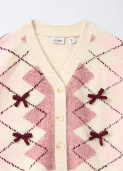 Cardigan tricot misto cotone stretch bambina