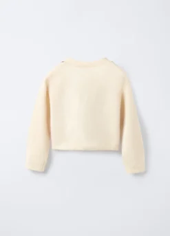 Cardigan tricot misto cotone stretch bambina