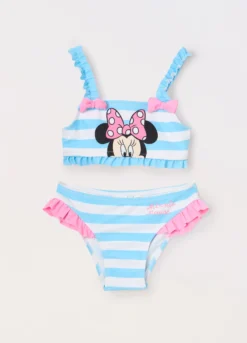 Costume bikini a righe neonata