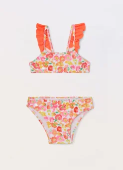 Costume bikini floreale neonata