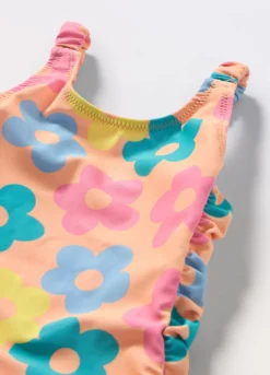Costume intero a fiori neonata