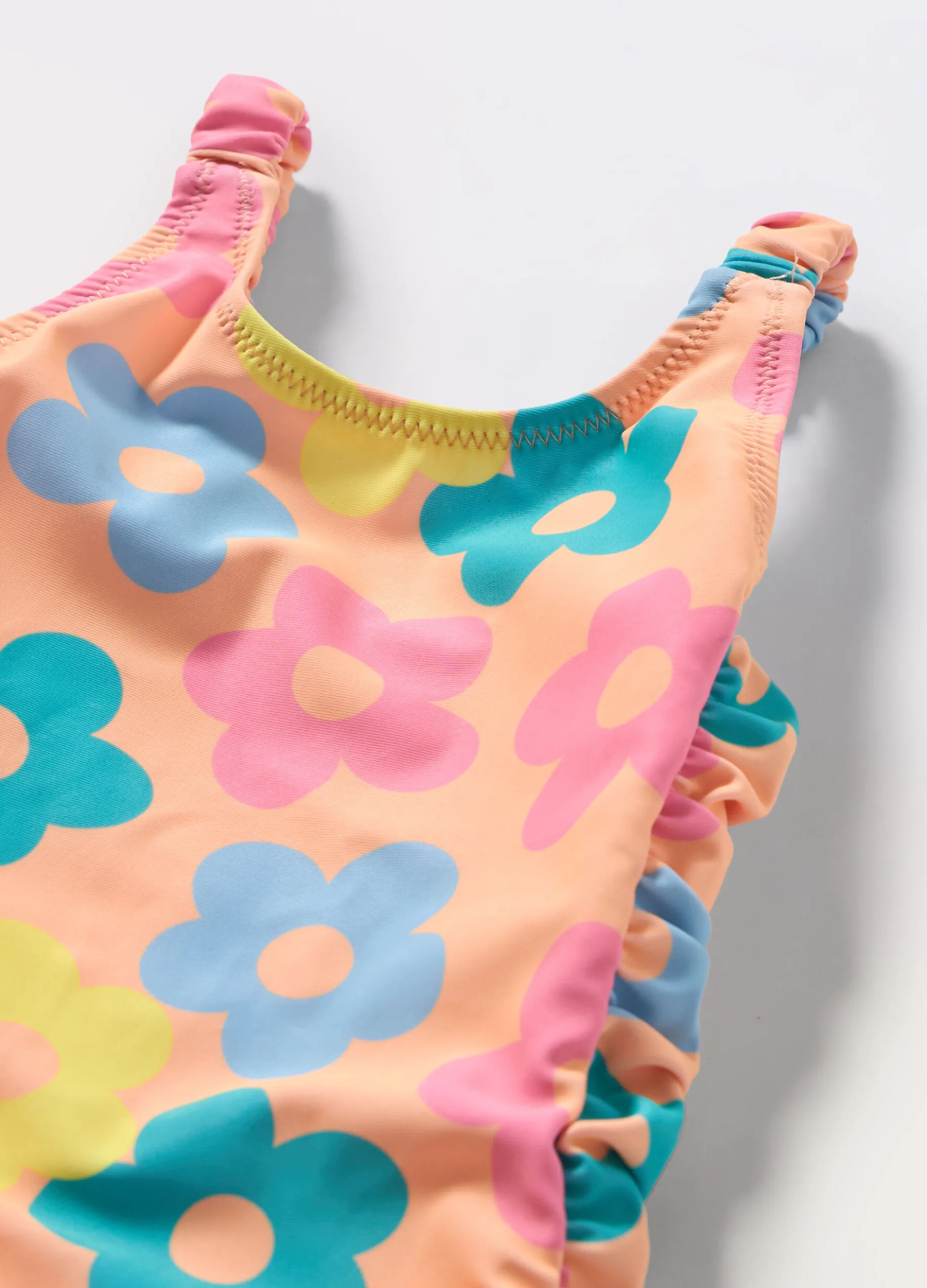 Costume intero a fiori neonata
