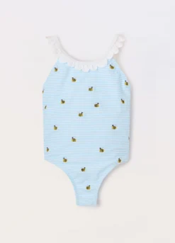 Costume intero a righe neonata