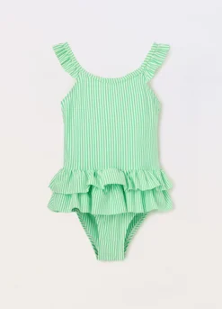 Costume intero a righe neonata