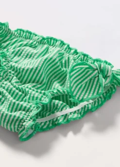 Costume slip a righe neonata
