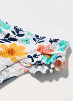Costume slip floreale neonata