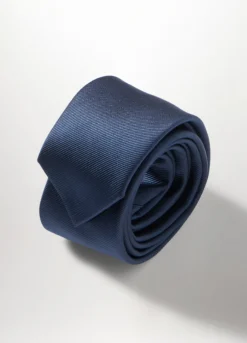 Cravatta slim effetto twill uomo