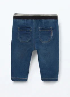 Denim con vita elasticata neonato