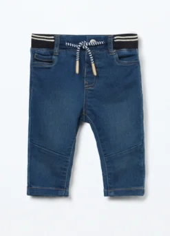 Denim con vita elasticata neonato