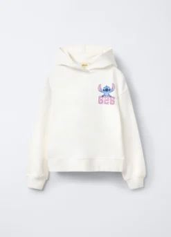 Felpa con cappuccio Disney in puro cotone garzato ragazza