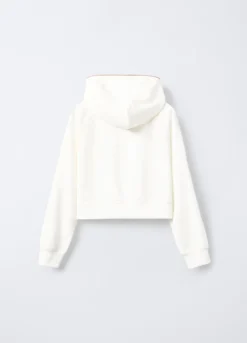 Felpa con cappuccio misto modal stretch ragazza