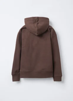 Felpa con cappuccio misto cotone Fit Over ragazzo