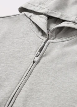 Felpa full zip con cappuccio in puro cotone ragazzo