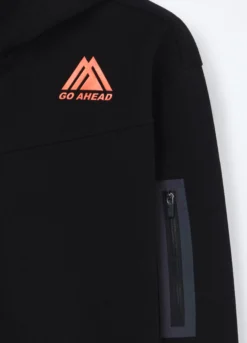 Felpa full zip misto cotone ragazzo