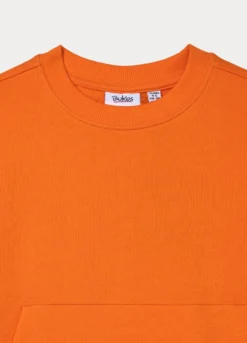 Felpa girocollo in french terry di puro cotone bambino