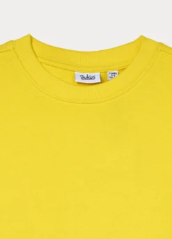 Felpa girocollo in french terry di puro cotone bambino