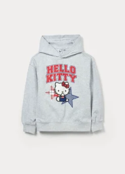 Felpa hello Kitty in french terry con cappuccio ragazza