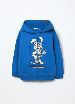 Felpa in french terry di puro cotone bambino