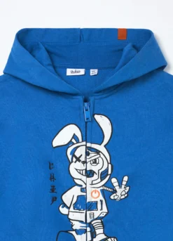 Felpa in french terry di puro cotone bambino