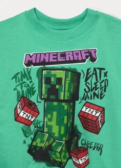 Felpa Minecraft in french terry di puro cotone bambino